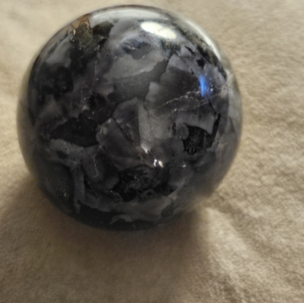 Indigo Gabbro Crystal Sphere